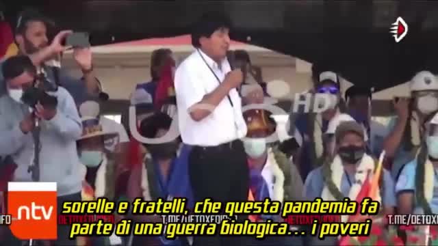 Ex Presidente Bolivia . Evo MORALES: "NWO riduzione della popolazione
