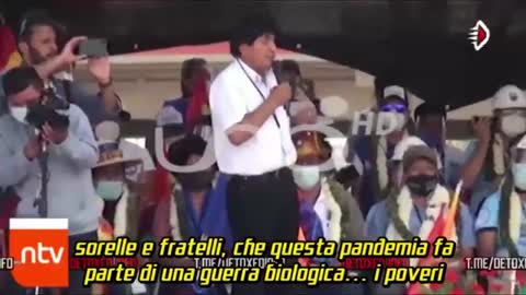 Ex Presidente Bolivia . Evo MORALES: "NWO riduzione della popolazione