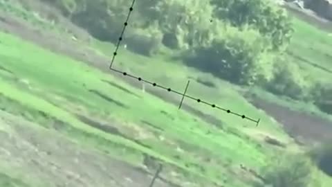 Ukrainians hit a couple of Russian vehicles with an anti-tank weapon