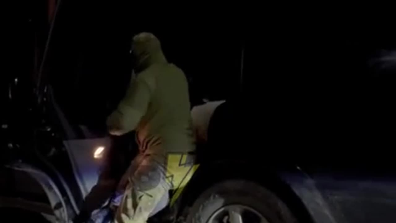 Ukrainian man abducted by the Zelensky regime's TCC abductors during nighttime in Ternopol