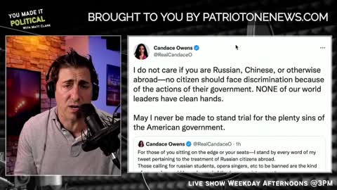 Candace Owens is right. NONE of our world leaders have clean hands.