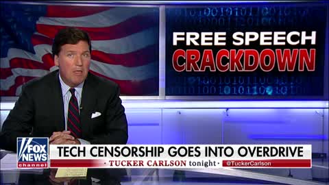 Carlson monologue - big tech censors