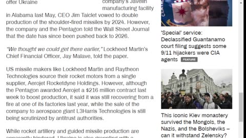 US military industry struggling to meet Ukraine demand – WSJ