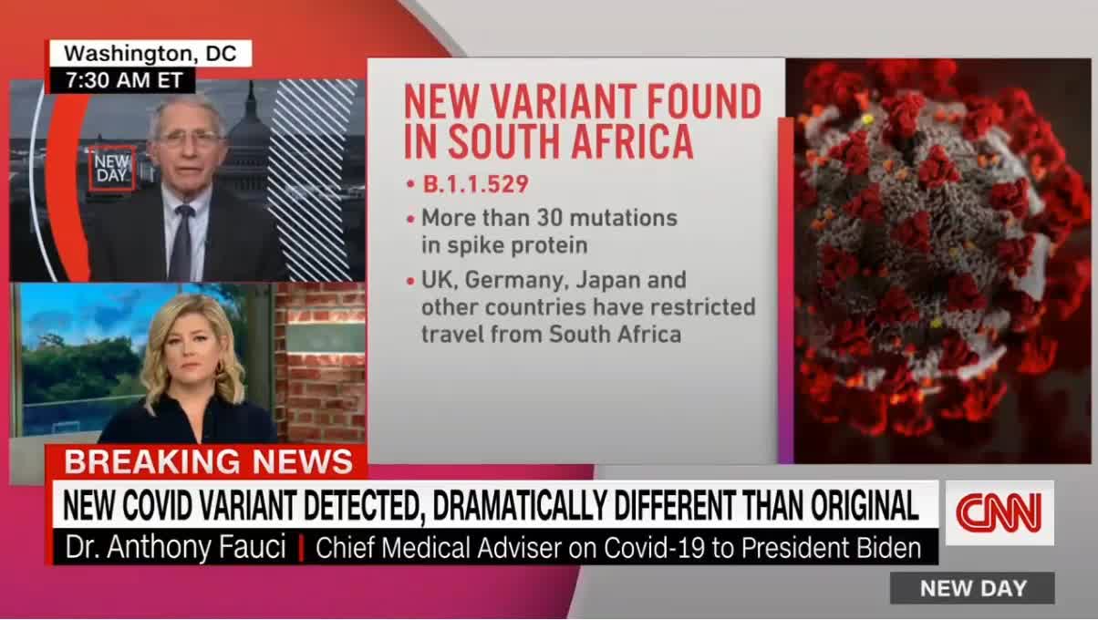 Fauci Slips Discussing the NEW South African Variant