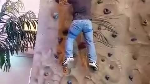 Rock wall climbing
