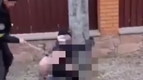 Azov Nazi terror in Ukraine! Torture of a civilian, again!