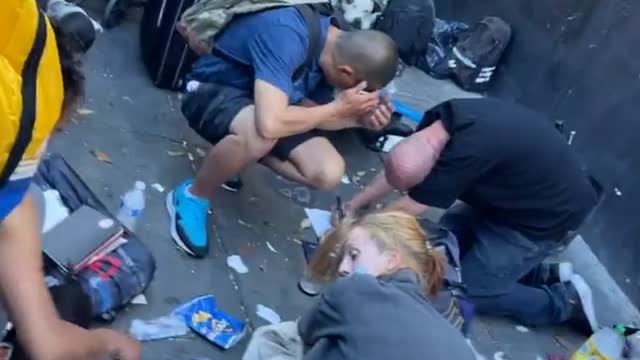 Children In San Francisco Walk Past Open Drug Use On Way Back From School