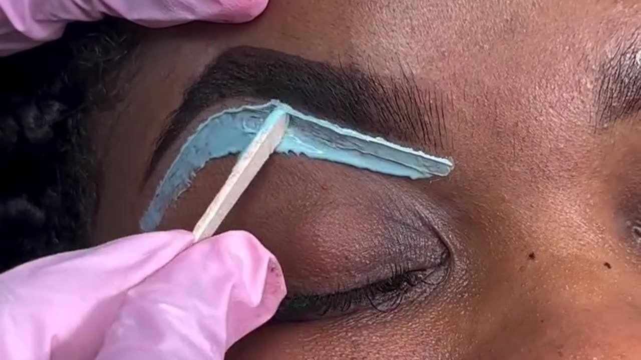 Eye brow waxing