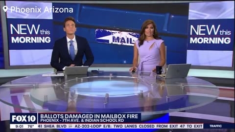 Phoenix Arson investigators are investigating after over a dozen ballots were damaged in a fire