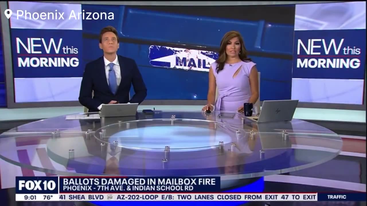 Phoenix Arson investigators are investigating after over a dozen ballots were damaged in a fire