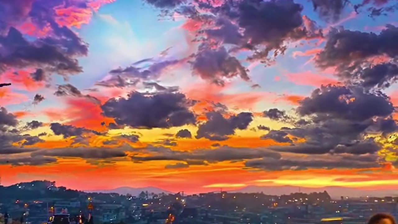sunset in Indonesia