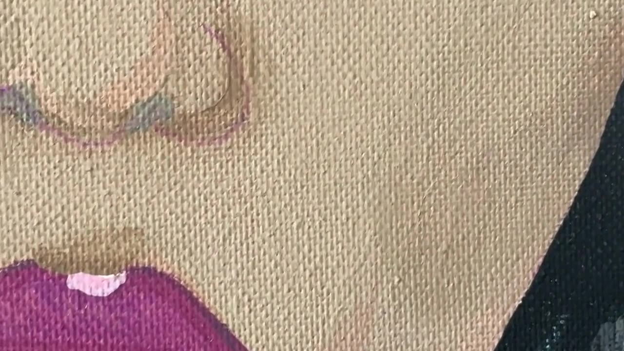 Selfish Barbie Portrait | Acrylic Painting | 30 seconds of Art
