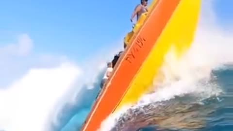 wow flying on a big wave 🌊
