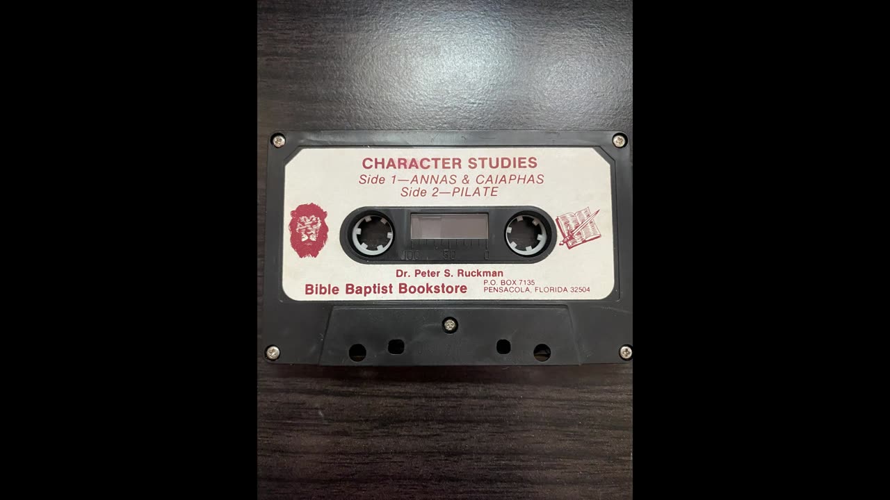 Dr Ruckman Character Studies Pilate