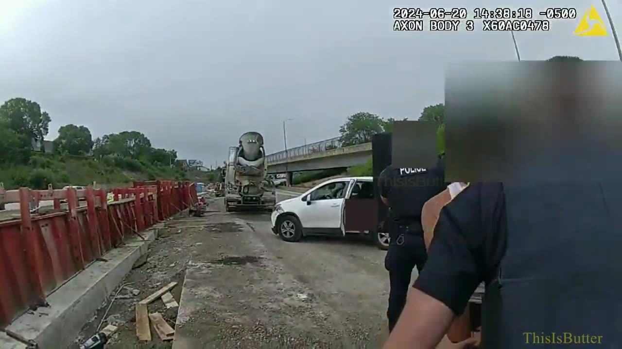 Dash and bodycam video shows Milwaukee freeway high speed chase and a pregnant woman being shot