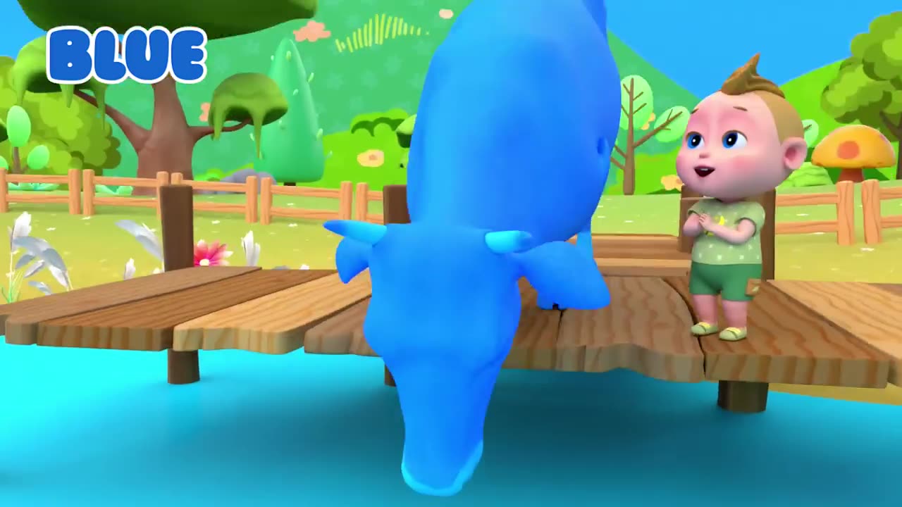 Boo Kids Play With Colorful Cows On The Farm - Educational Video & Kids Cartoons