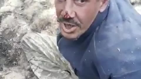 Captured Ukrainian soldiers