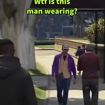 What is he wearing? 🤨