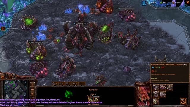 Brutally long zerg v zerg fight and lost :/