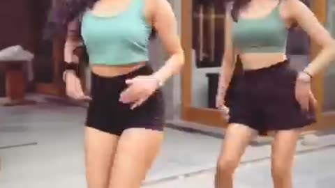 Girl Dance with Indian song of