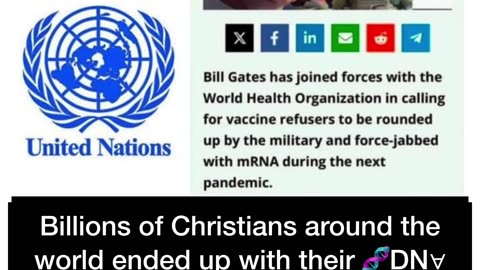 Billions of Christians around the world ended up with their 🧬DN∀ altered.