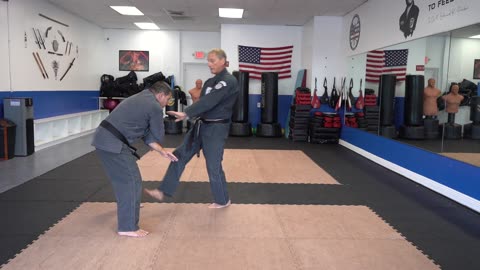 Correcting common errors executing the American Kenpo technique Fallen Cross