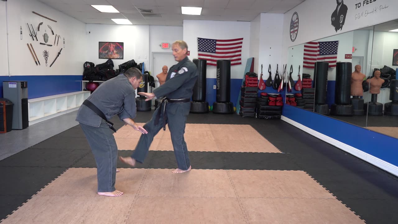 Correcting common errors executing the American Kenpo technique Fallen Cross