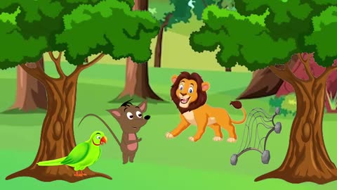 "शेर और चूहा की अद्भुत कहानी: बच्चों के लिए मजेदार Kids Story | Lion & The Mouse in Hindi"