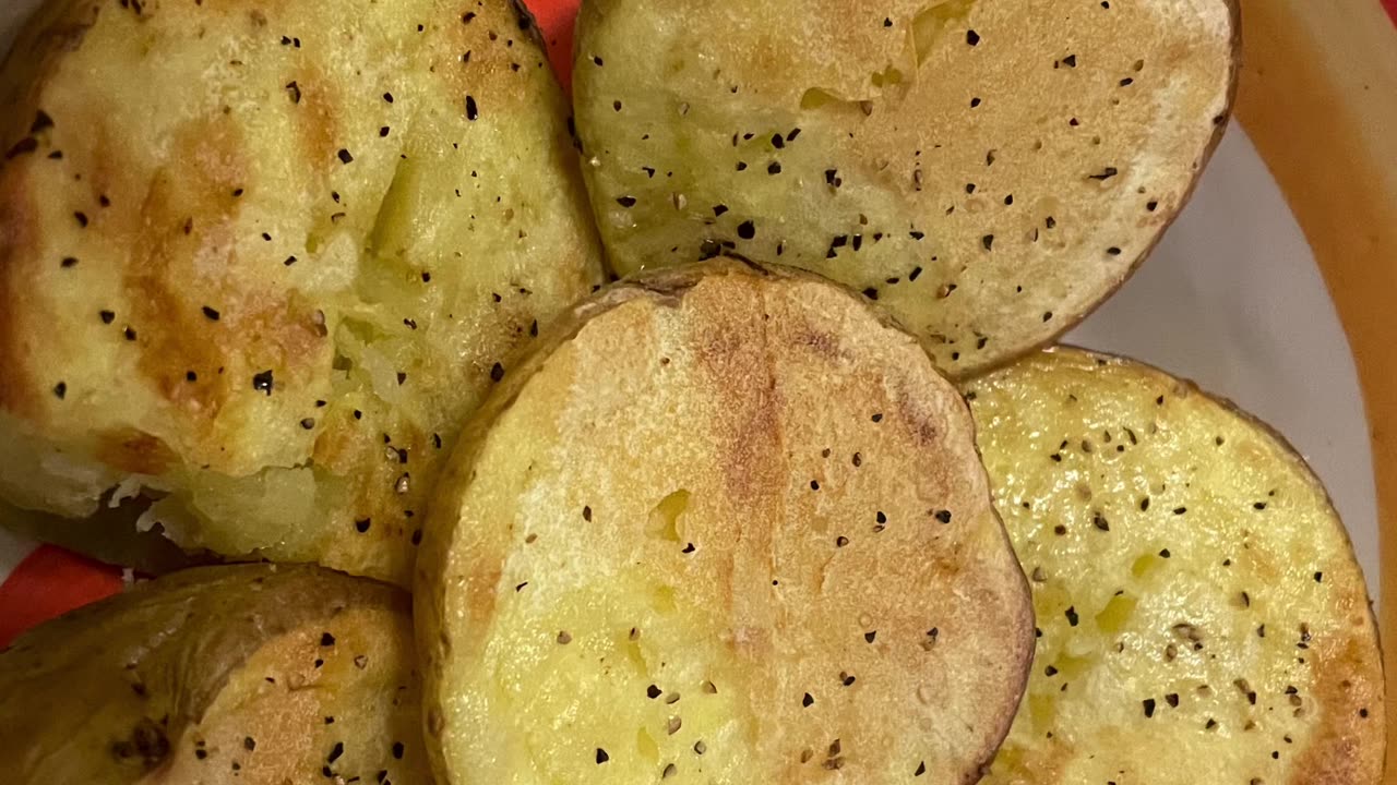 Air fryer tri tip and potatoes