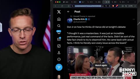 THE BENNY SHOW CNN Reporter PANICS LIVE On-Air As Don Jr. Calls Her Out