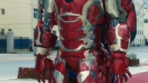 "douyin Chinese iron man suit up