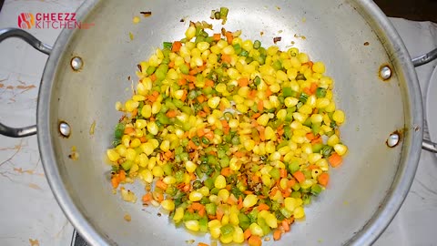 Peri Peri Veg Fried Rice Recipe | Spicy Vegetable Rice Recipe | Perfect Lunch Box Dish