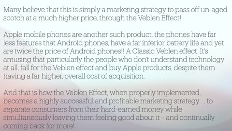 Have you heard of the Veblen Effect?