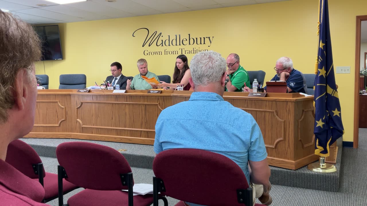 Middlebury Town Council 8/19/24 - Water Tower Bids | Conflict of Interest