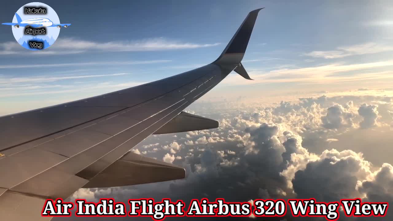 India Flight A320-200SL "Pefect Wing-ViewLanding Mumbai Airport