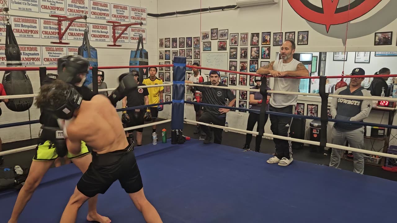 Joey sparring Eddie 2. 10/10/24