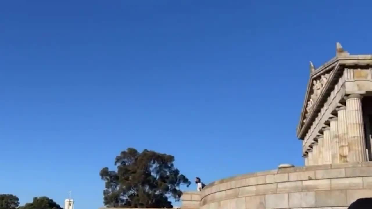 Melbourne, Australia: Police opening fire at the sacred war remembrance memorial at protesters.