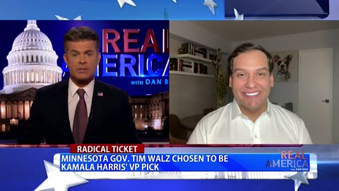 REAL AMERICA -- Dan Ball W/ George Santos, Who Is Tim Walz??, 8/6/24