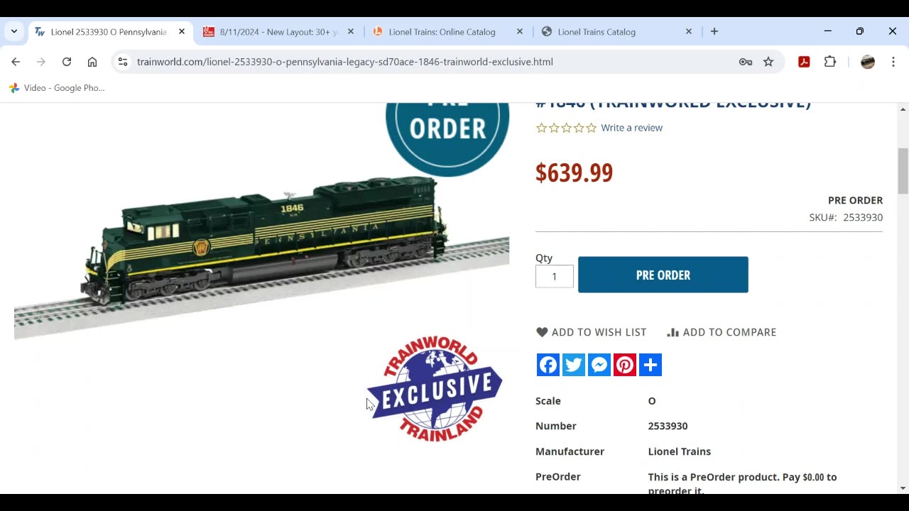 Lionel & Atlas Catalog updates