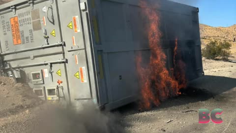 California Highway Reopens After Lithium Battery Fire Trapped Drivers