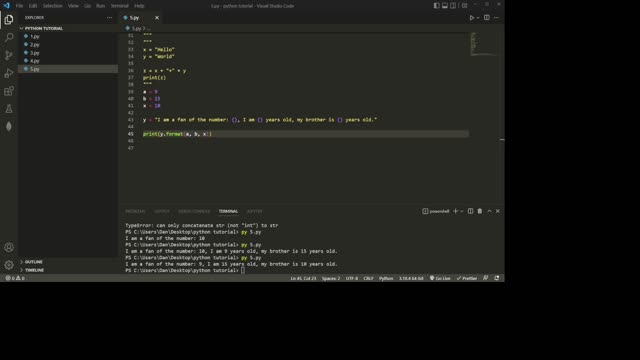 Intro to Python episode 5