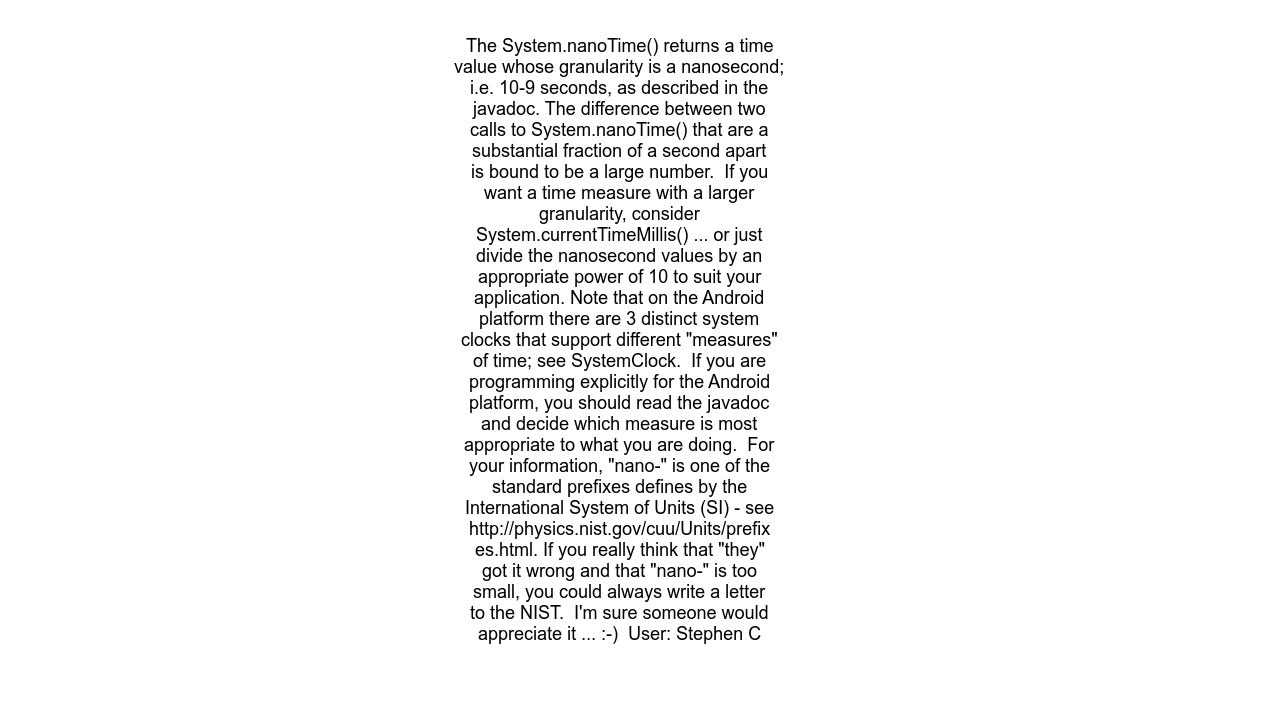 Java System.nanoTime() huge difference in elapsed time