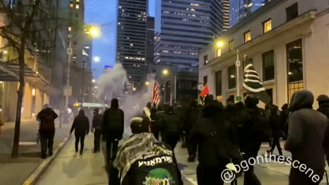 Antifa is taking over just a few hours after JOE BIDEN "inaugurated'