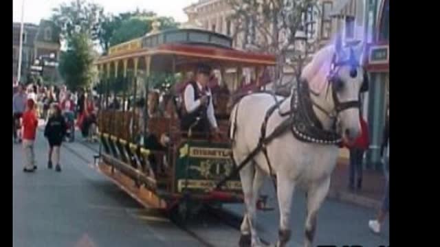 Horse-Drawn Street Cars--Disneyland History--1950's--TMS-464