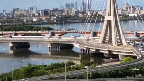 Plane passed under the bridge!