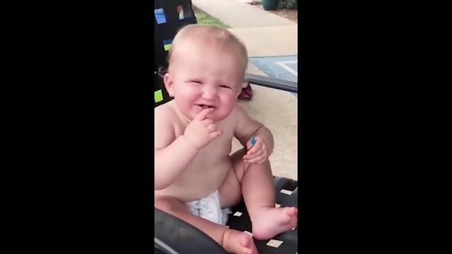 Funny Baby while eat