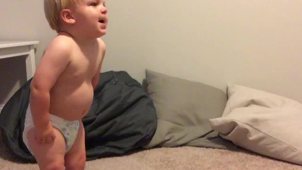 Baby Displays Amazing Catching Skills