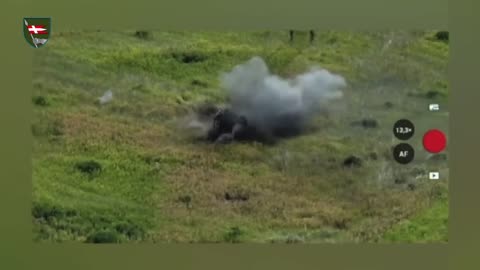 Overloaded Russian APC is Torn Apart