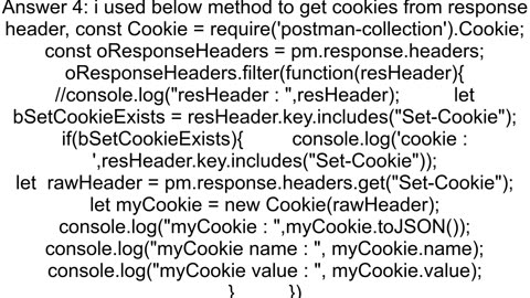 How to get all SetCookie headers with Postman