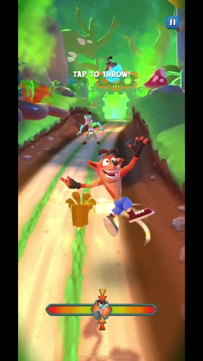 Nitro Lab Assistant Battle Run Gameplay On The Great Gate - Crash Bandicoot: On The Run! (S4 Boss)